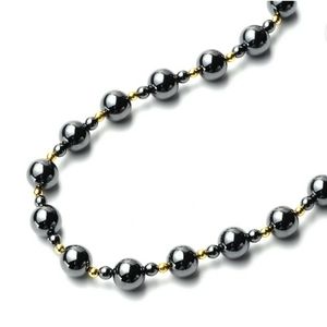 NWT Hematite Beaded Necklace 24"